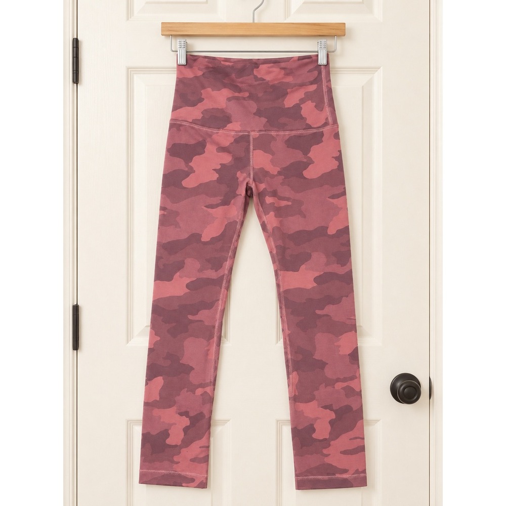 Lululemon Align High-Rise Crop 21 Heritage 365 Camo Brier Rose Pink Leggings 0